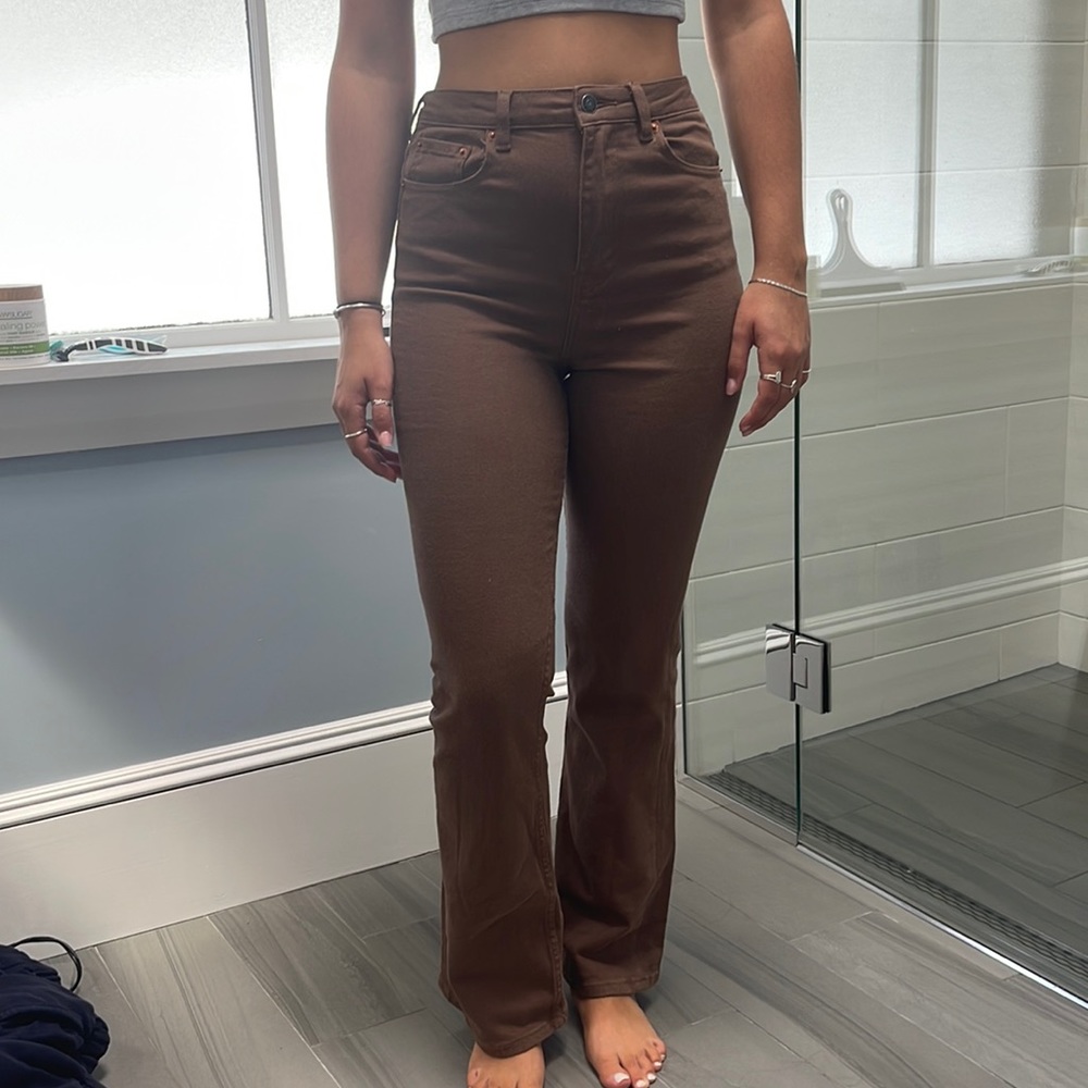 Motel Brown Bootleg Jeans